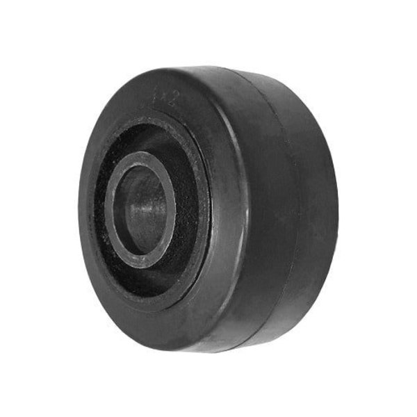 Durastar Wheel; 4X2 Rubber|Steel (Black); 1-13/16 Plain Bore 420RS84B